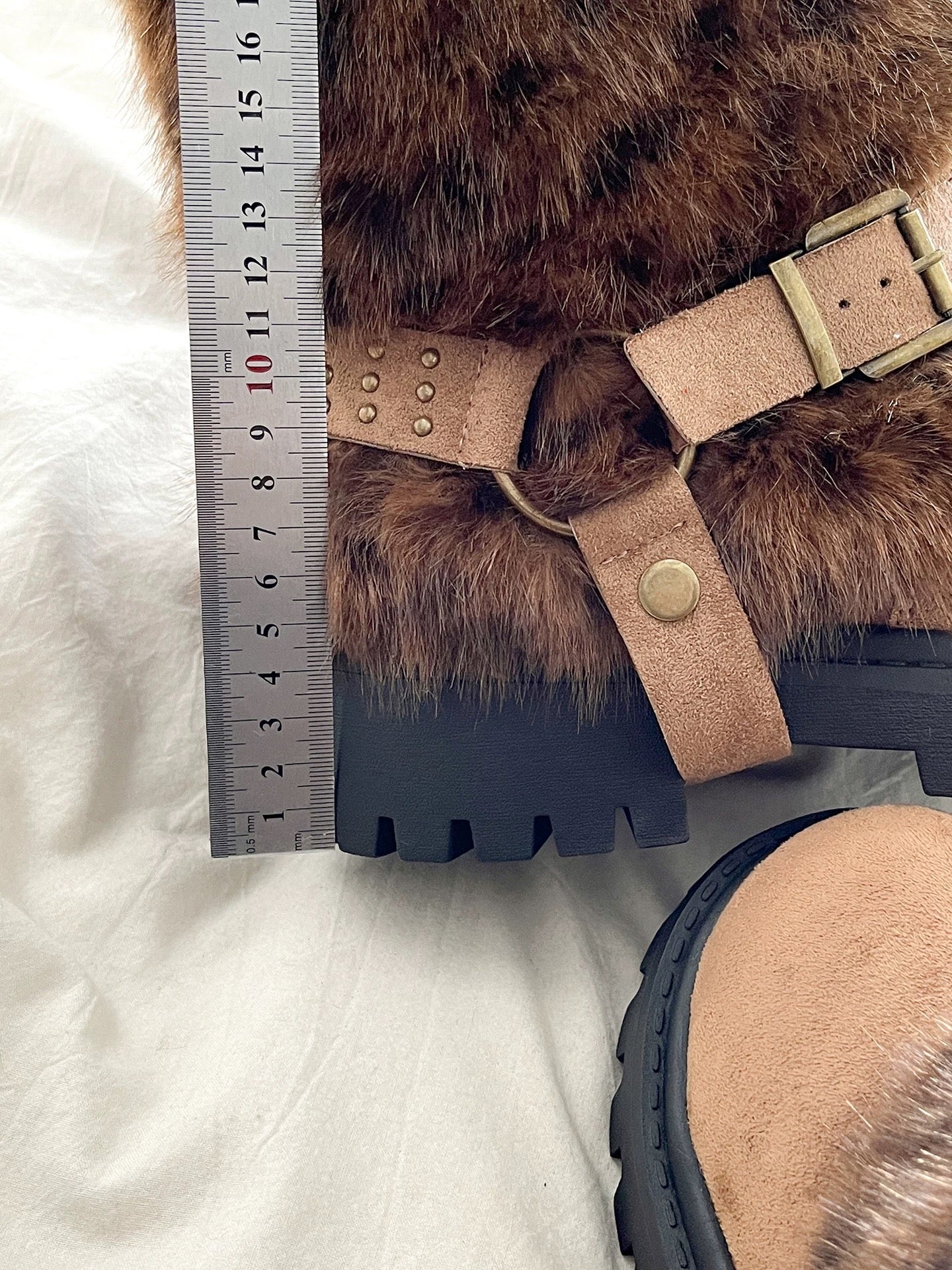 2025 Fashion New Casual Platform Fur Women Snow Ankle Boots Shoes