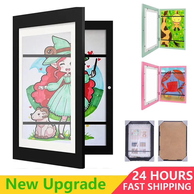 🎨Children Art Projects Kids Changeable Art Frames👍