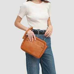 Crossbody Leather Shoulder Bags and Clutches