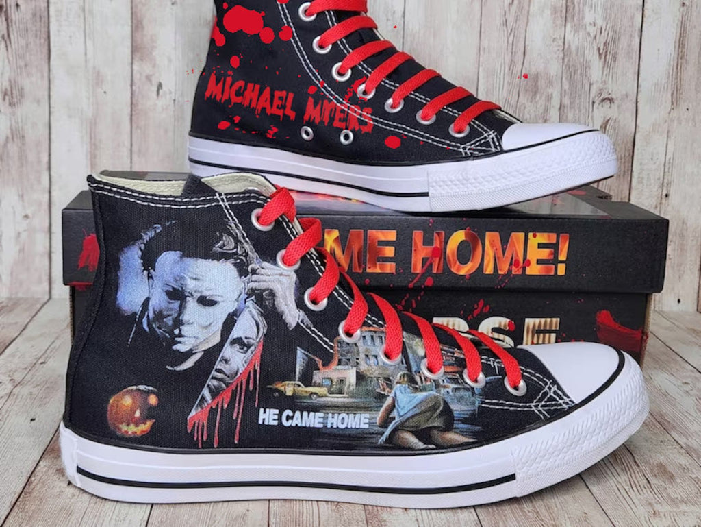 Retro Horror Movies Shoes, Halloween Gift