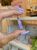 Purple Aura Quartz Crystal Necklace Violet Aura / Crown Chakra Activation / Raise Consciousness