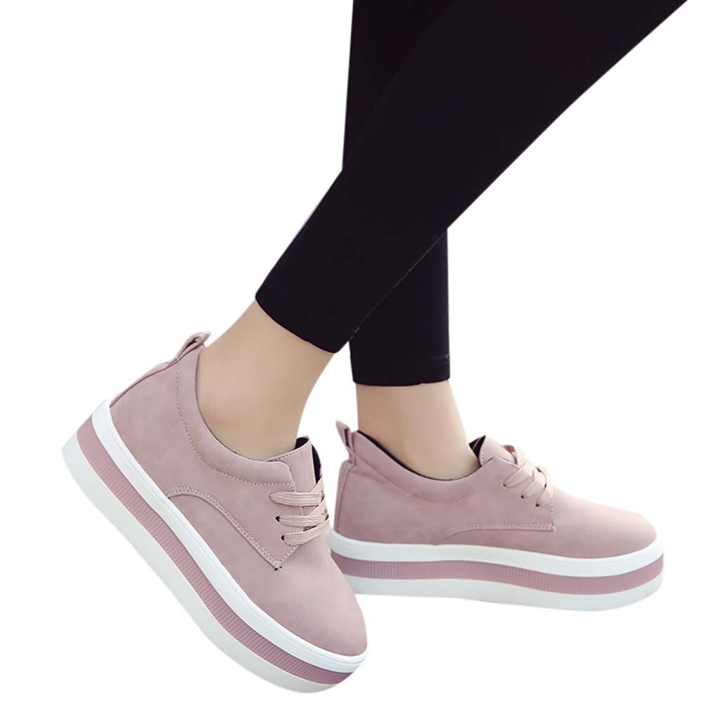 Perimedes pink lace-up sneaker shoes for woman