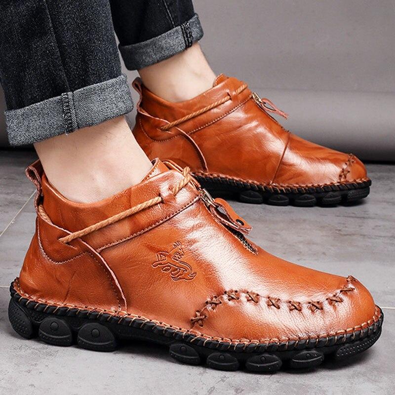 New Classic Genuine Leather Comfortable Men Casual Shoes