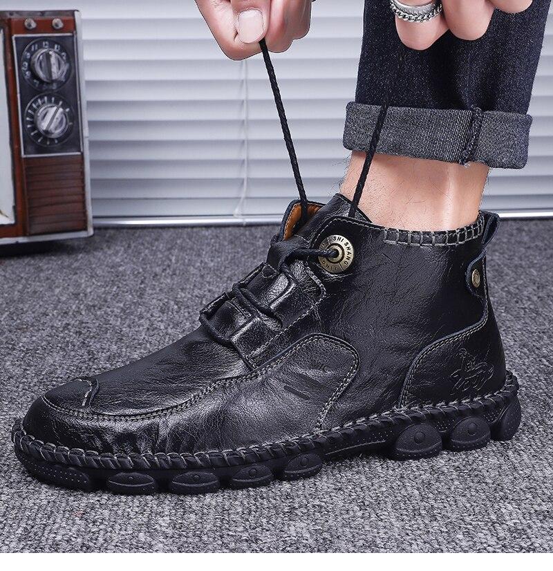 New Classic Genuine Leather Comfortable Men Casual Shoes