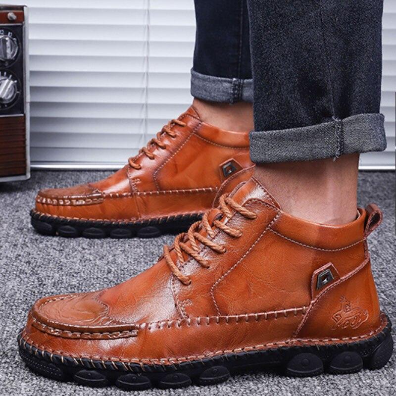 New Classic Genuine Leather Comfortable Men Casual Shoes