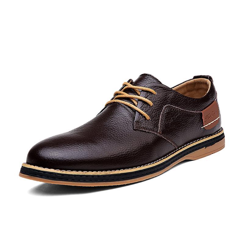 New Fashion Men Oxford Genuine Leather Dress Shoes