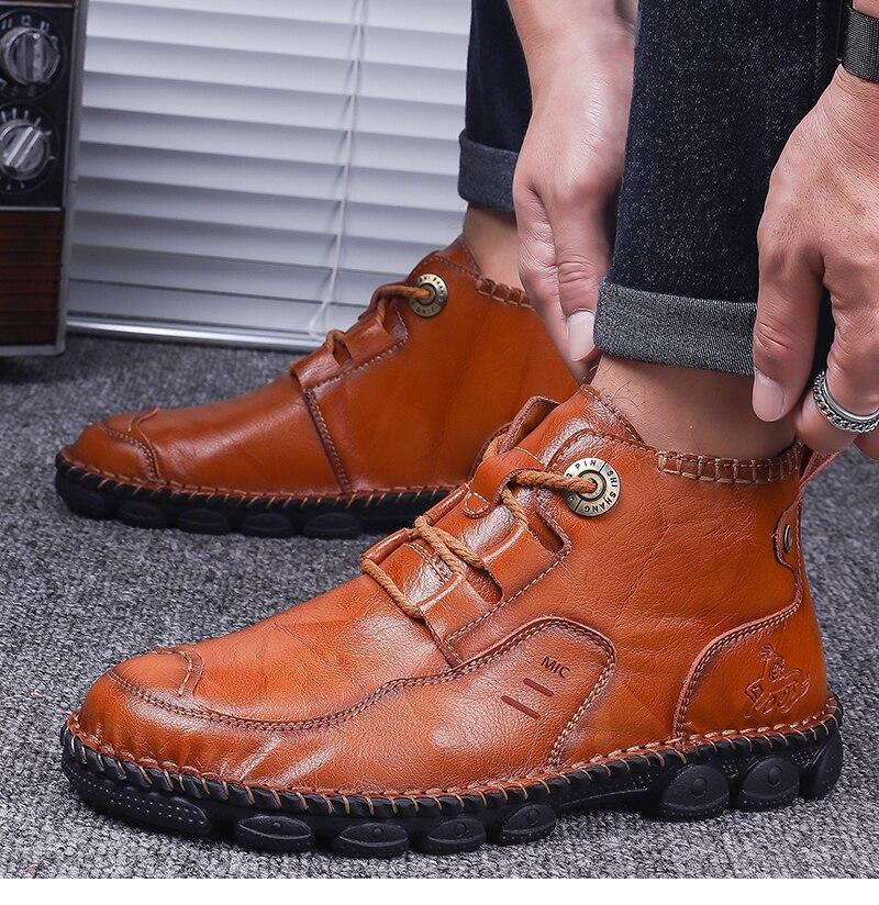 New Classic Genuine Leather Comfortable Men Casual Shoes