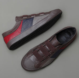 New Hot Fashion Men Leather Slip-On Casual Shoes