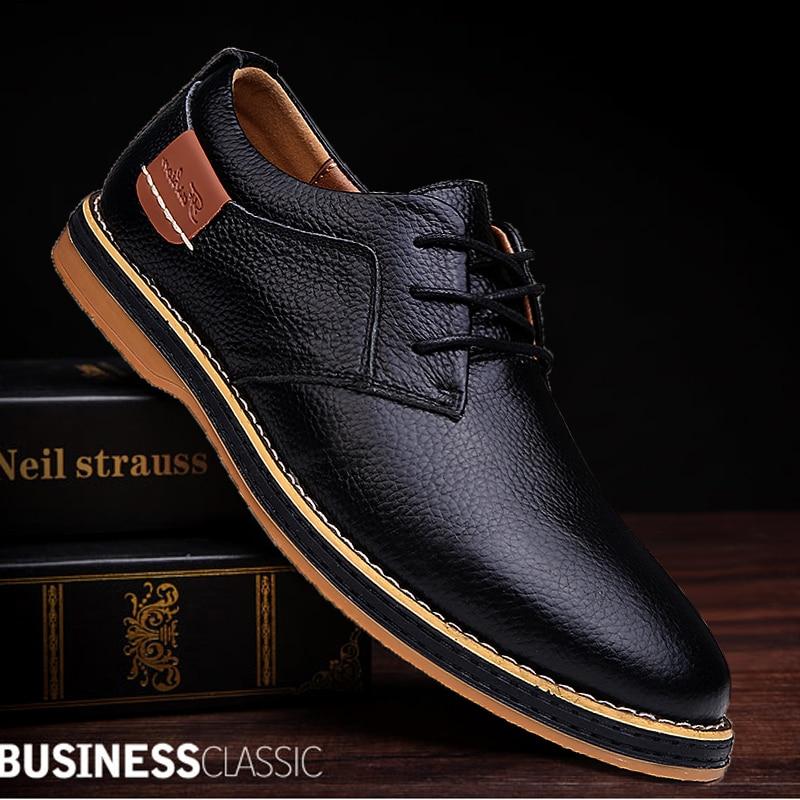 New Fashion Men Oxford Genuine Leather Dress Shoes