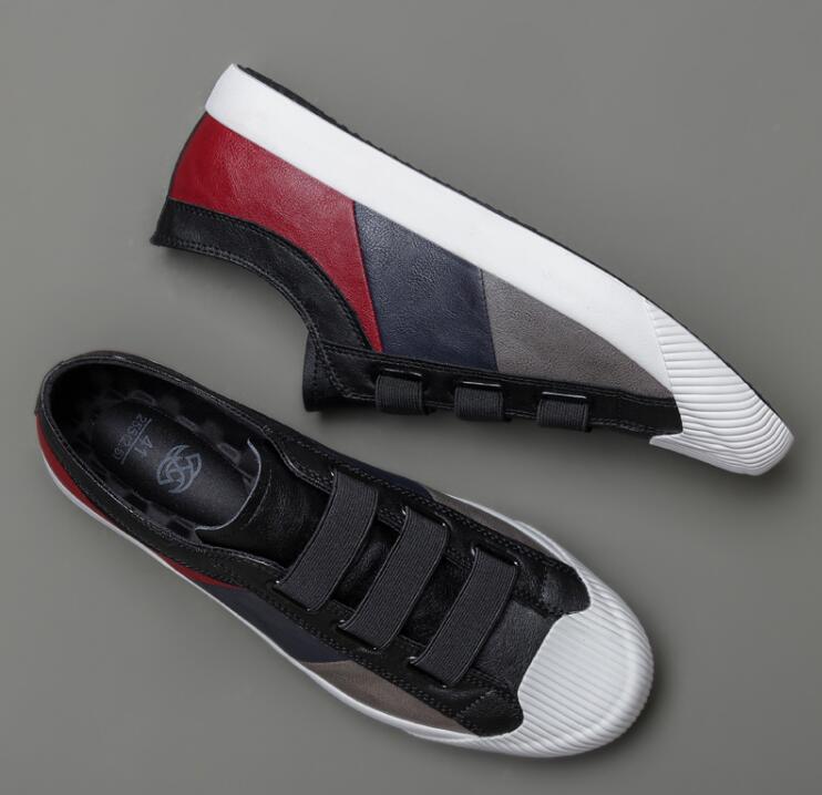 New Hot Fashion Men Leather Slip-On Casual Shoes