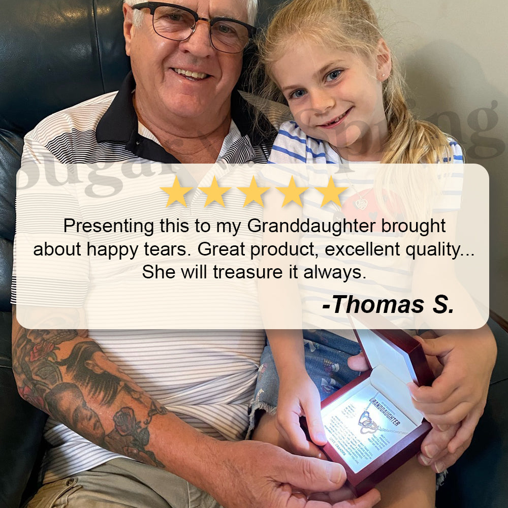 To My Granddaughter - Personalized Beautiful Gift Set