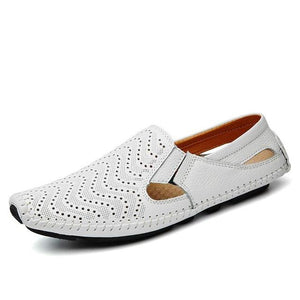 Men Luxury Leather Casual Slip-on Sandals